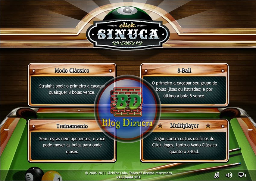 Sinuca - Click jogos 