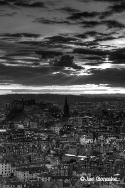 atardecer, Edinburgh, sunset, Scotland, 
