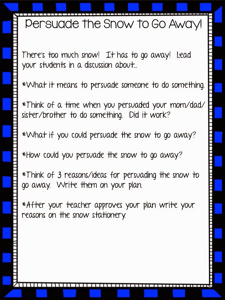 The Best of Teacher Entrepreneurs Language Arts Snow, Snow, Go Away