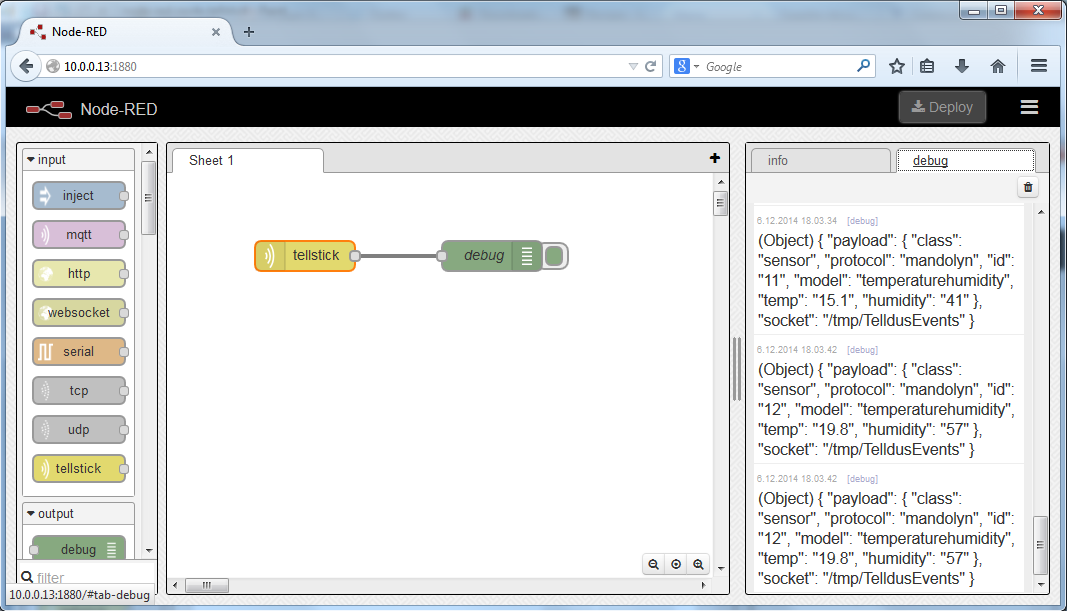 node red light automation