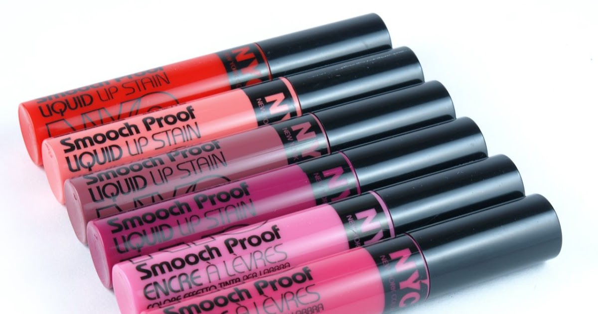 NYC New York Color Smooch Proof Liquid Lip Stain Review and Swatches