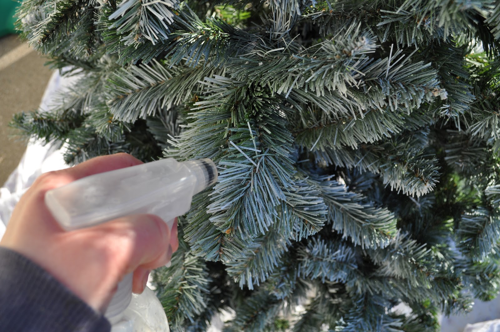 Just So Lovely A Flocked Christmas Tree