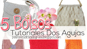5 Tutoriales de Bolsos Tejidos con Dos Agujas / Aprendemos a tejer