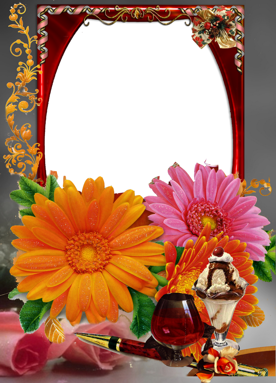 Coleção de frames PNG 5 Imagens Png fundo transparente grátis