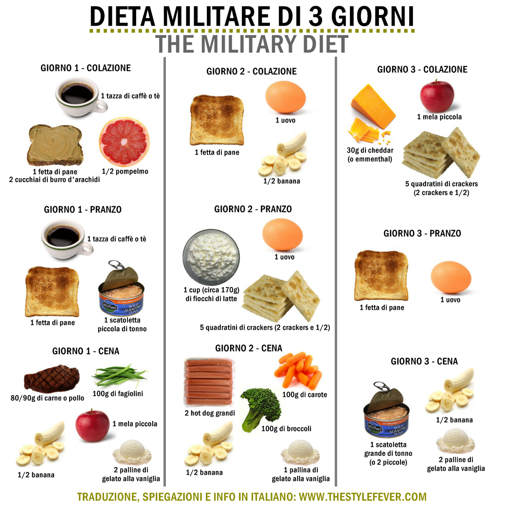 The Military Diet - La dieta militare dei 3 giorni | Mina The Military Diet - La dieta militare dei 3 giorni | Mina
