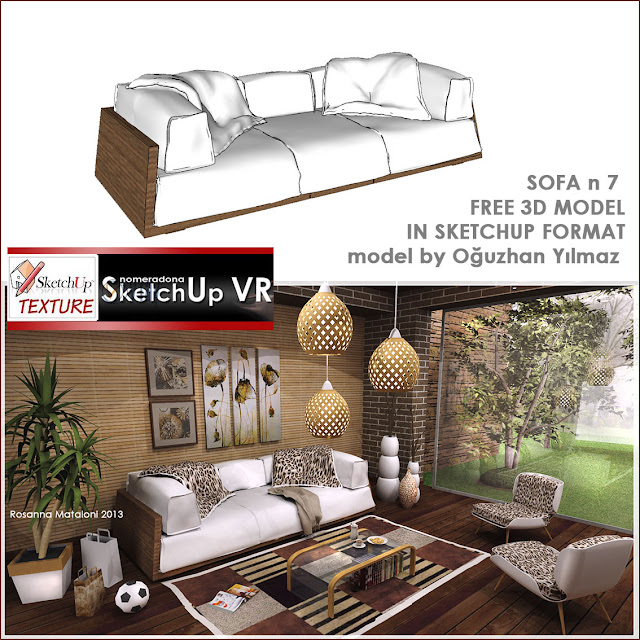 sketchup model sofa design #7 cover