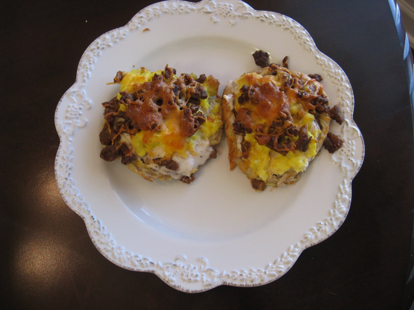 Along The Way With J & K English Muffin Breakfast Pizzas