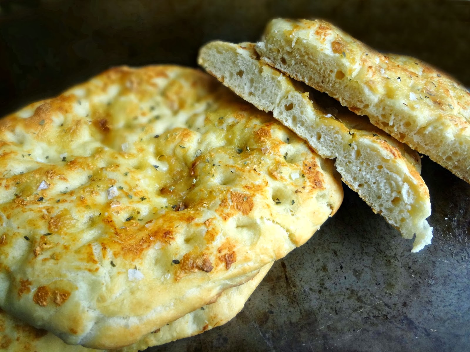 The Cooking Actress Roasted Garlic Focaccia