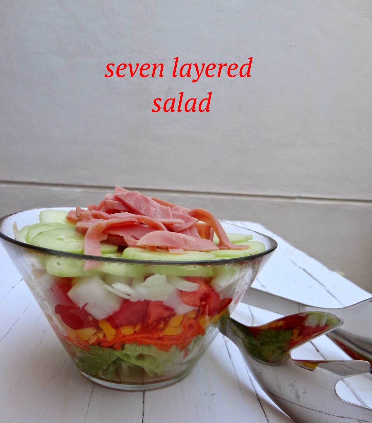 Seven Layered Salad (ensalada 7 Capas)
