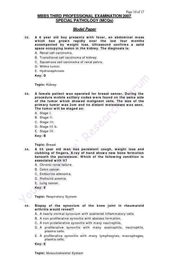 Current topics in pathology picture