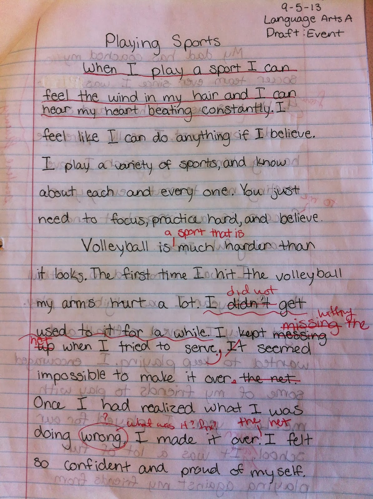 Volleyball analytical essay