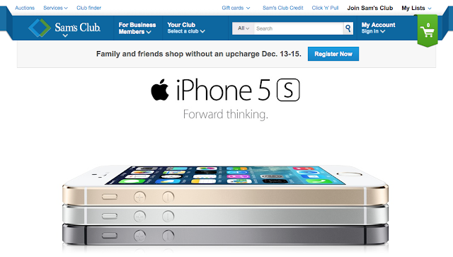 iPhone 5s Price Price Gets Dropped To $119 At Sam's Club Through January