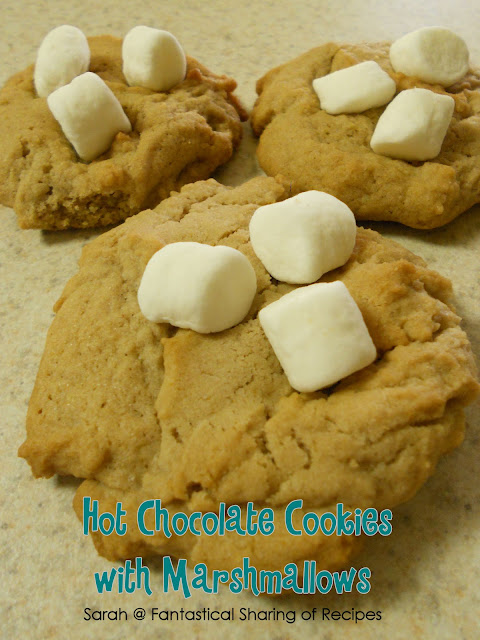 Hot Chocolate Cookies with Marshmallows | Still a little too warm out for hot cocoa? Well, put it into a delicious cookie to satisfy your cravings! #cookies #dessert