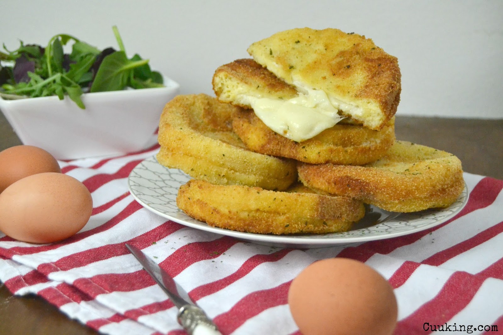 Mozzarella in carrozza. Receta italiana Cuuking! Recetas de cocina