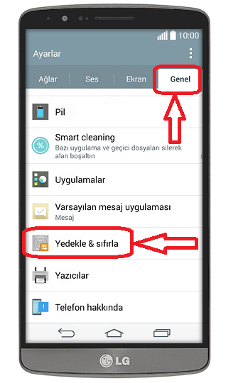 programsepetimiz lg g3 format nasıl atılır lg g3 format