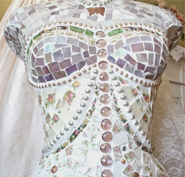 The Polka Dot Closet Making A Broken China Mosaic Dress Form
