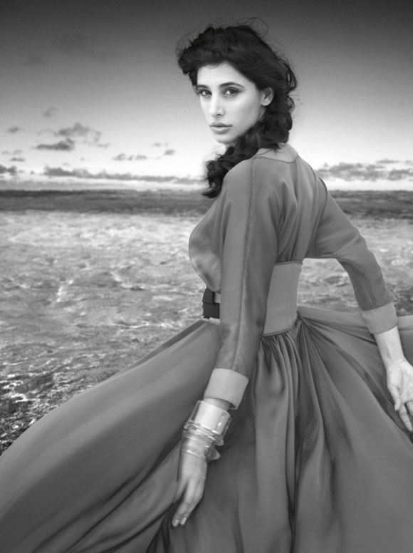 Nargis Fakhri Harper Bazaar Scan1 - Nargis Fakhri SIZZLES in the Maldives for Harper's Bazaar