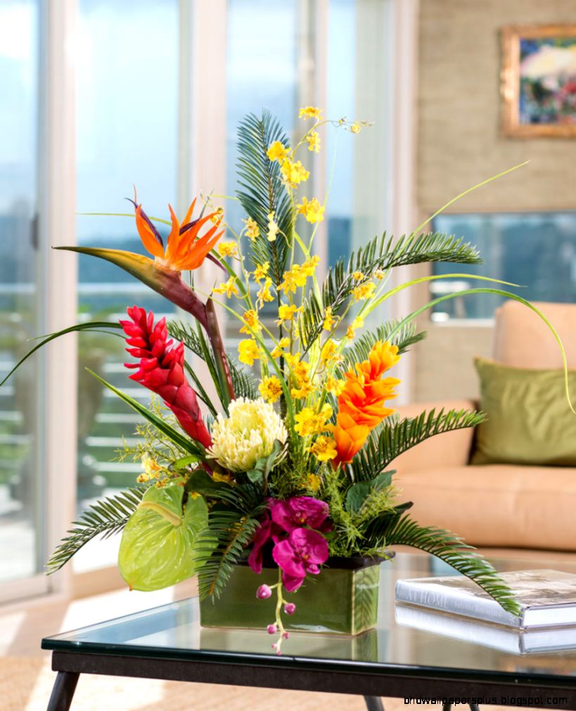 Tropical Orchids amp Ginger Silk Flower Arrangement Tropical Orchids amp Ginger Silk Flower Arrangement