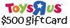 Get $500.00 Toys R us free gift card