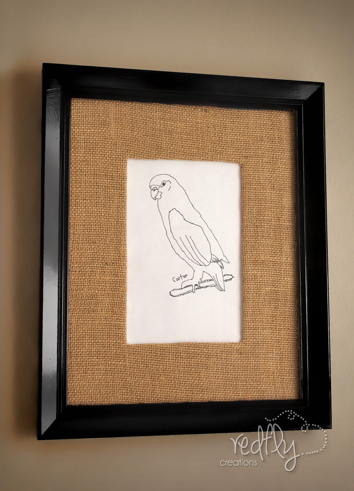 Redfly Creations DIY Burlap Matting