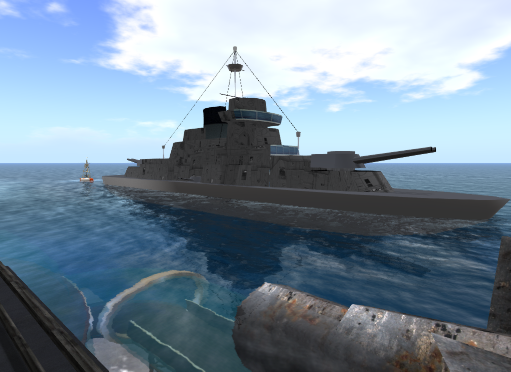 Paradox Island A Second Life Adventure USS Eldridge comes and goes