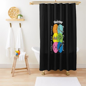 Back To School | Dear Teachers Tag You're It Loves Parents Shower Curtain