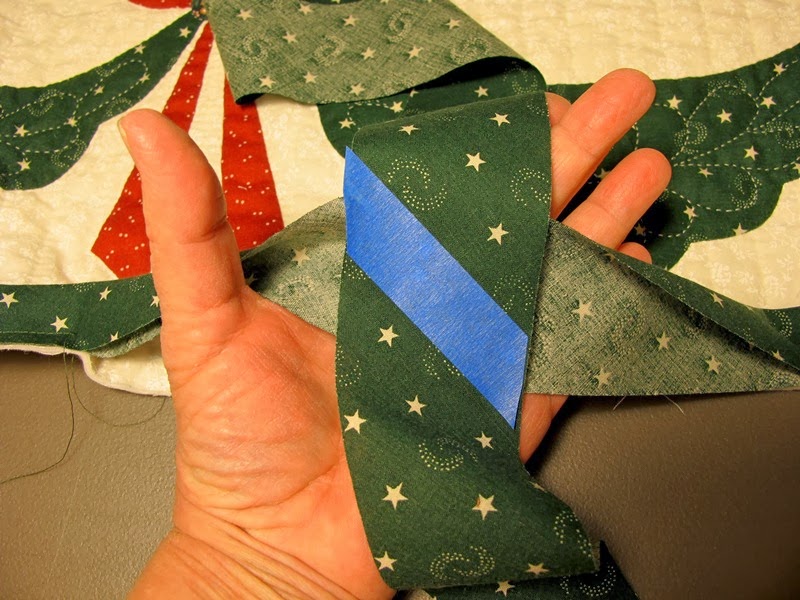 Baltimore Garden Quilts Easy Method to Join Binding Tails