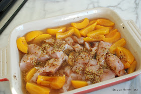 chicken with peaches