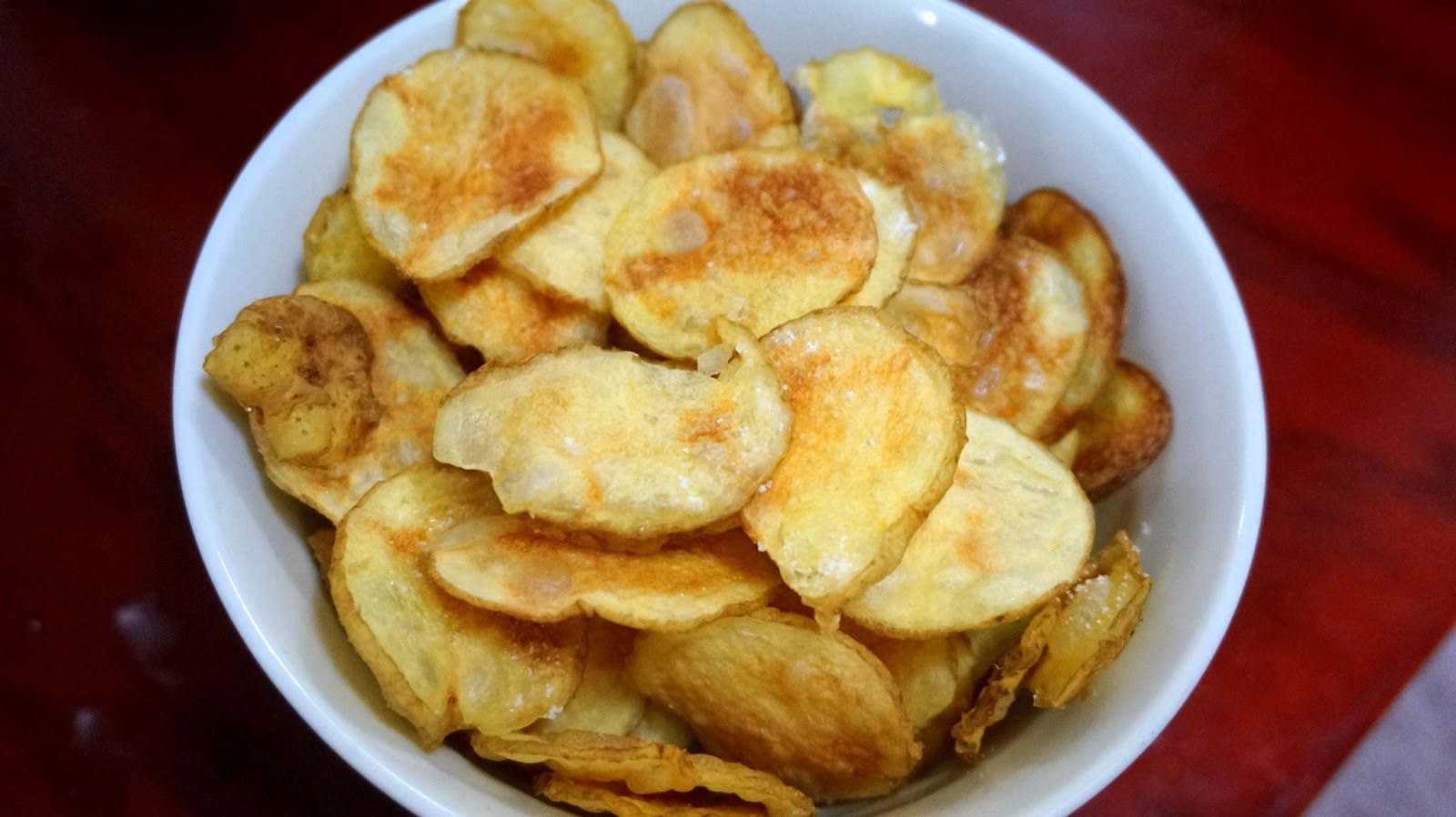 6 Minute Microwave Potato Chips
