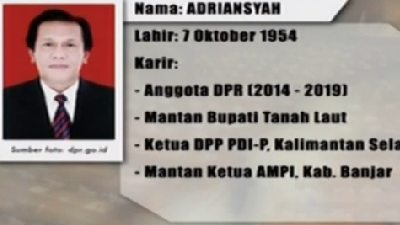 Adriansyah Jadi Kasus Pertama DPR Periode 2014-2019