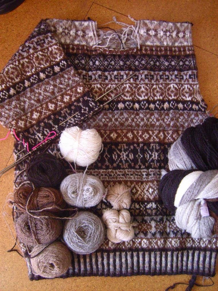 Irina Fair Isle (Shetland Islands Scotland) jacquard knitting. PATTERNS.