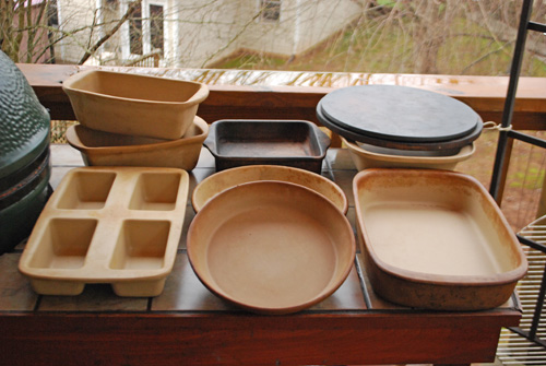 grilling with stoneware baked