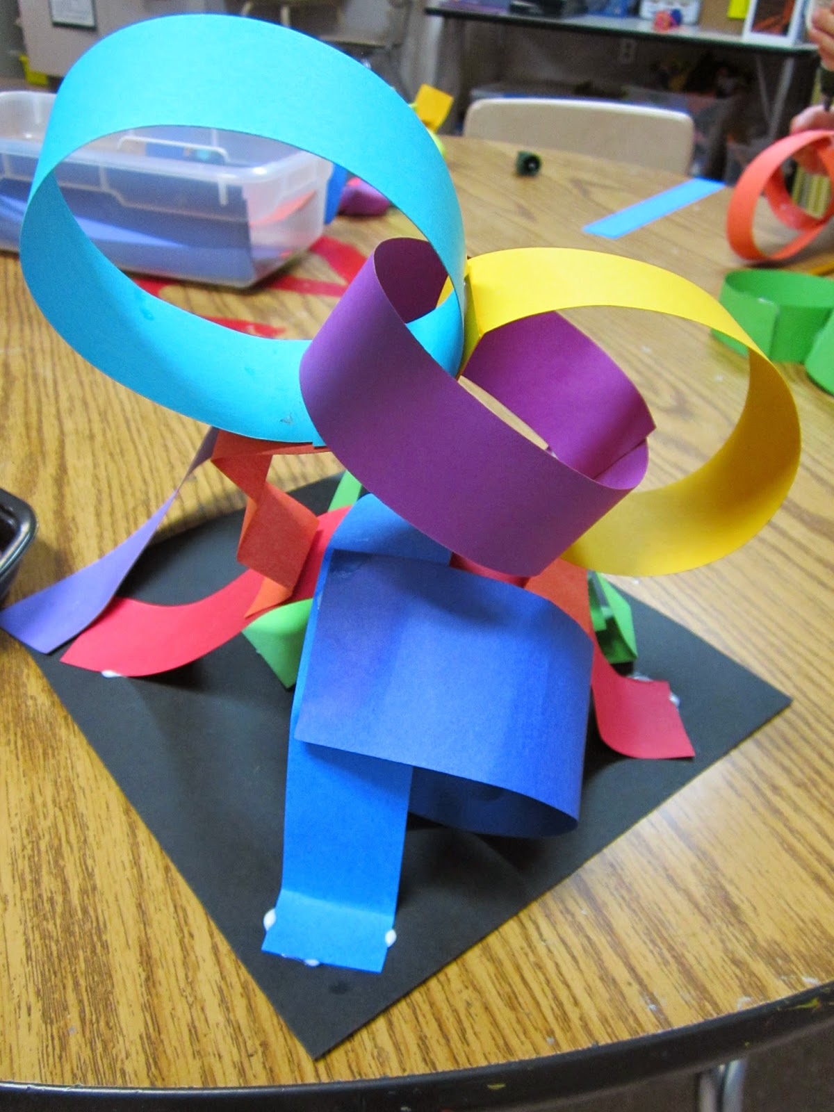 ChumleyScobey Art Room Paper Line Sculpture