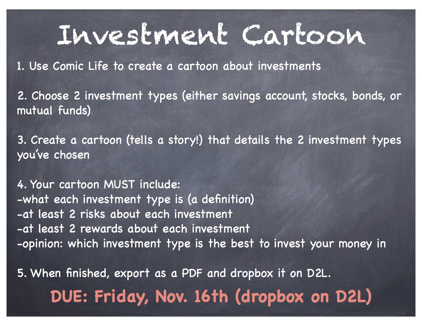 Mrs. Mooney's Teaching World Investment Cartoons