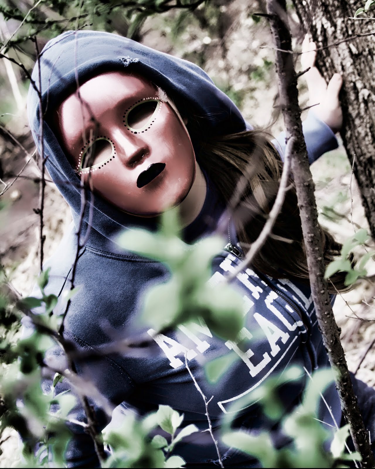 TIS Weekly Photos 2 Mr. Smith's "Lord of the Flies," Student Produced Masks Head into Nature