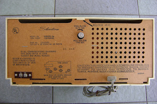 Sears Silvertone Model 7044 tube radio ( Used ) Sold Sears+clock+radio+rear