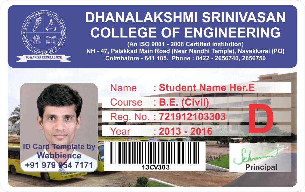 online id student ids templates
