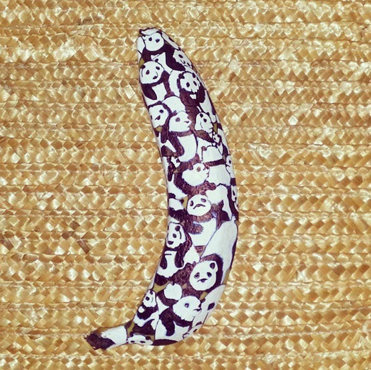 ნახატები ბანანებზე - სიმსივნესთან მებრძოლი არტისტის ნამუშევრები GEMRIELIA