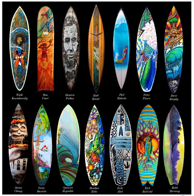 Girl With A Surfboard Board Art Benefit