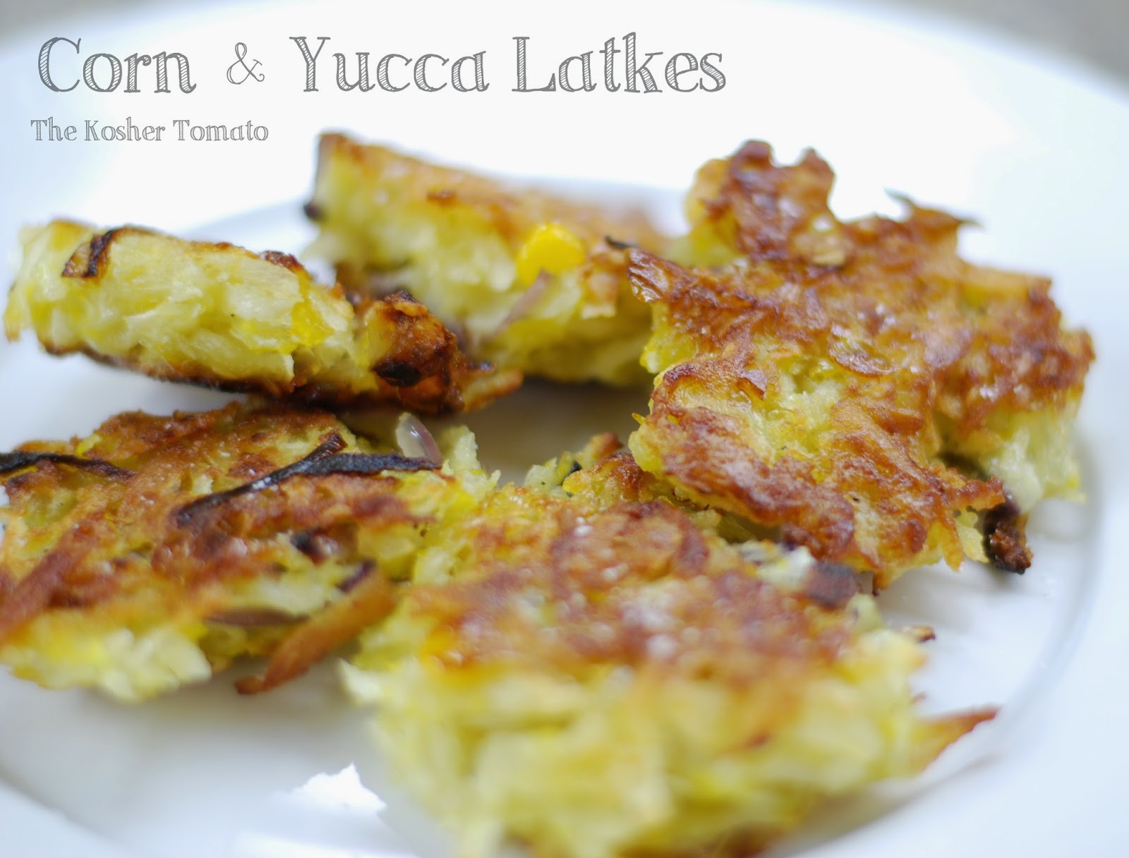 Corn & Yucca Latkes Plantains & Challah