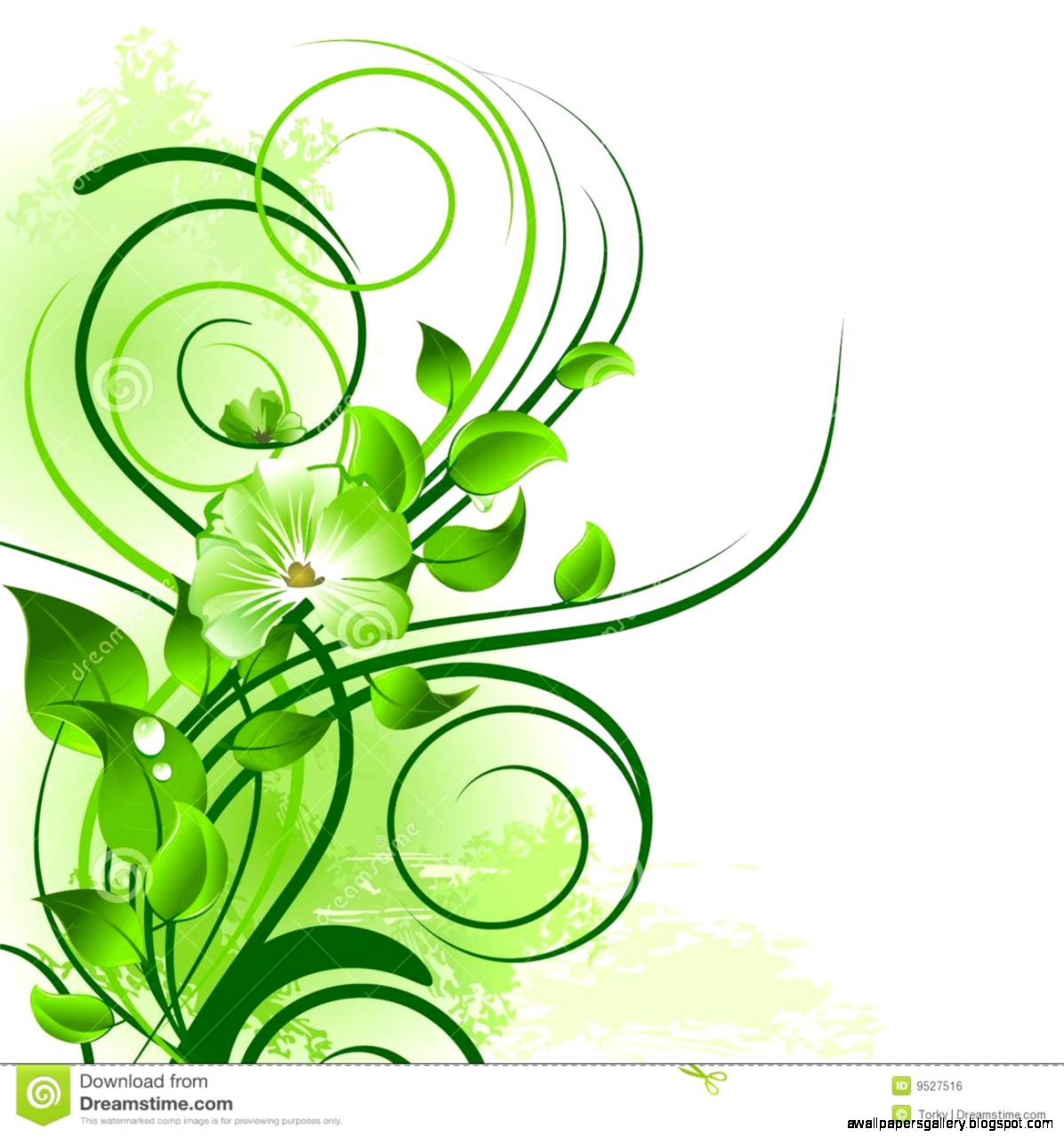 Printabstract Green Fl Background Vector Illus Stock Photo Printabstract Green Fl Background Vector Illus Stock Photo