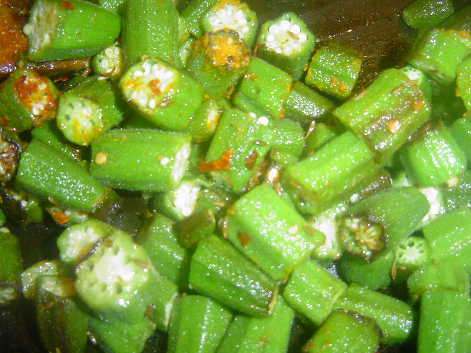 pakistani home cooking OKRA AND POTATOES