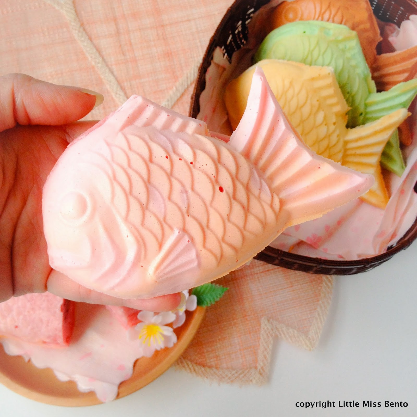 Sakura Taiyaki Shiro Taiyaki Recipe 桜たいやき作り方のレシピ Little Miss Bento