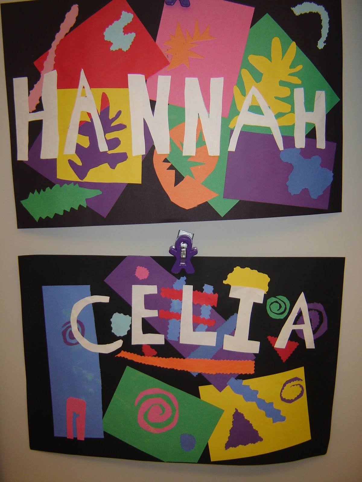 Jamestown Elementary Art Blog 3rd Grade Matisse Names