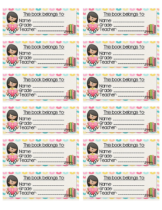 My Life On Scrapbooks Labels For Books And Other School Things