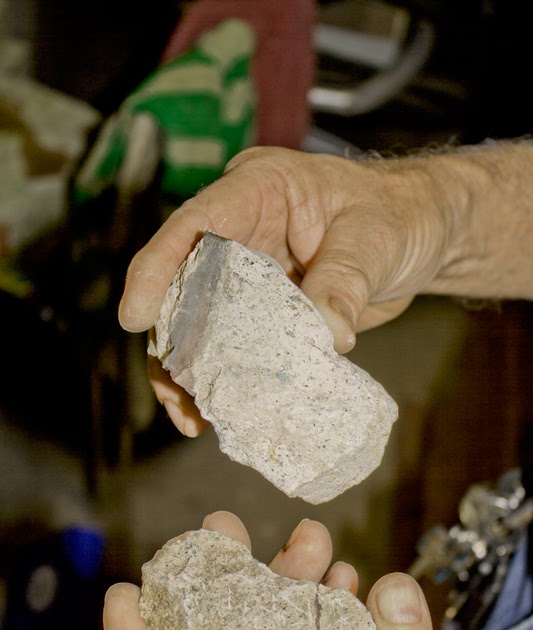 Mining Morrisonite Mining the Christine Marie Abrasive Rock