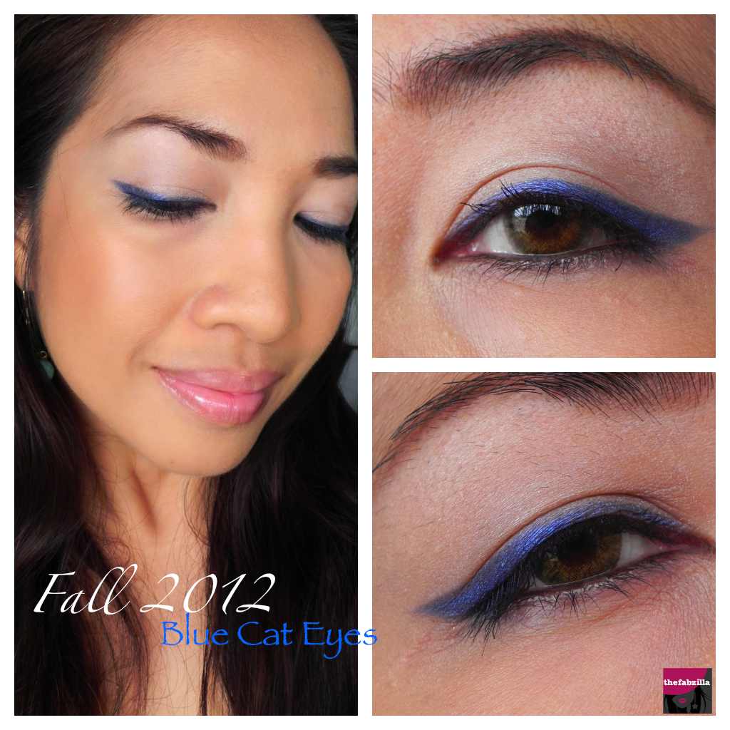 Fall 2012 Wearable Makeup Trend Blue Cat Eye thefabzilla