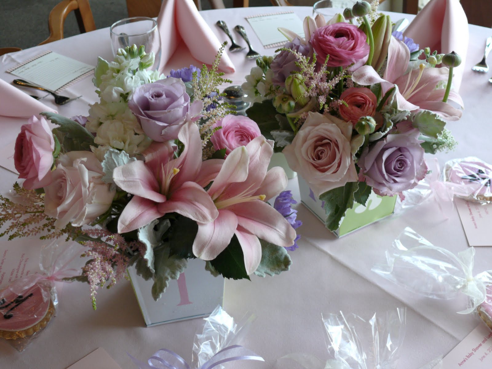 La Fleur Vintage Adorable Pink and Lavender Baby Shower