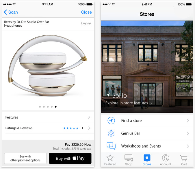 Apple Store App Updated With Support For Apple Pay