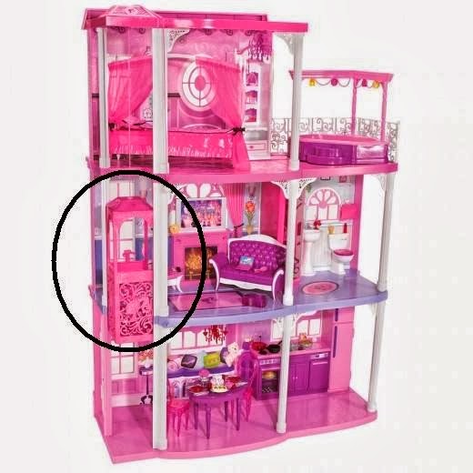 casa barbie ascensor